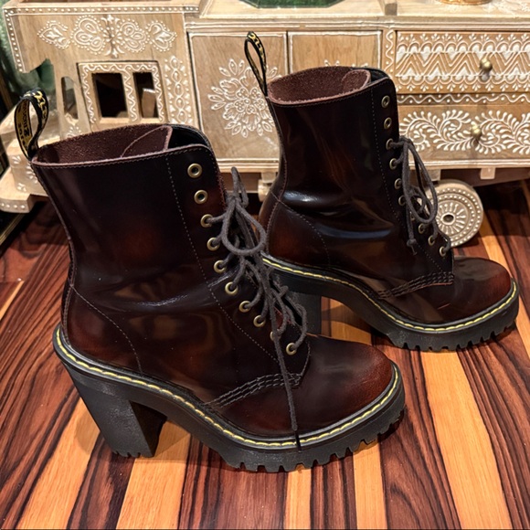 Dr. Martens Kendra Arcadia Leather Heeled Boots Size 5 - Picture 2 of 9